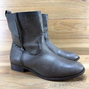 Frye Gray Leather Women’s Boots Size 11 B